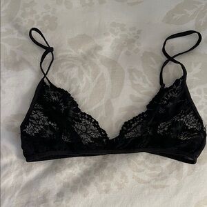 Elegant Black Lace Bralette